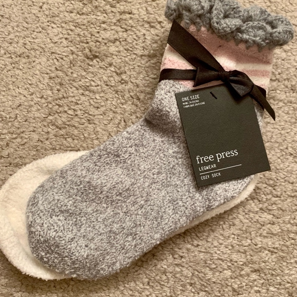 Free Press Cozy Fuzzy Socks